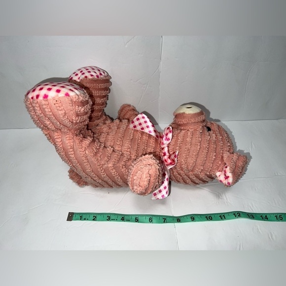 Hugfun Pink Chenelle Plush Pig 12" Peach PREOWNED Clean - Picture 5 of 5